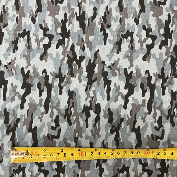 Blue Army Camouflage Cotton Deadstock Fabric