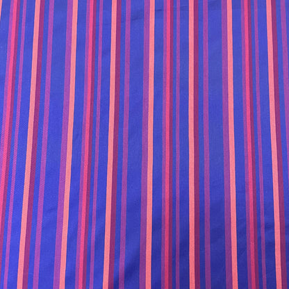 Deadstock Navy Multi Stripe 100% Cotton Fabric