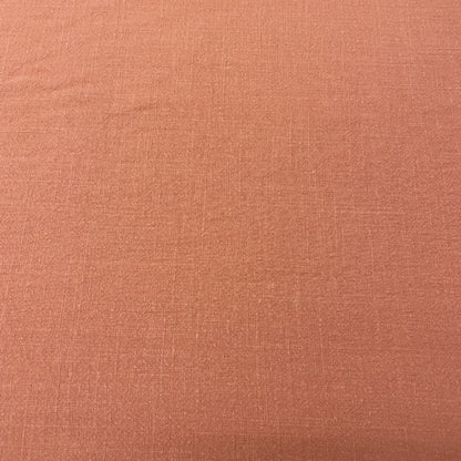 Deadstock Super Soft Salmon Pink Linen-Style Fabric
