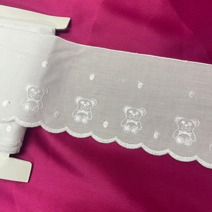 Teddy Bear White Trim: 100mm