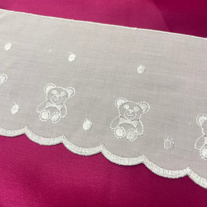 Teddy Bear White Trim: 100mm