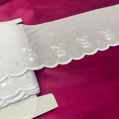 Teddy Bear White Trim: 100mm