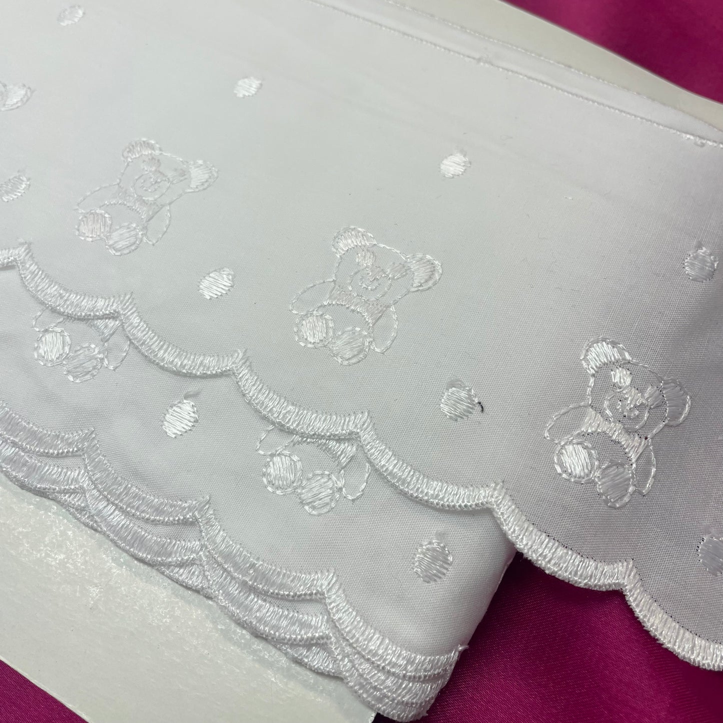 Teddy Bear White Trim: 100mm