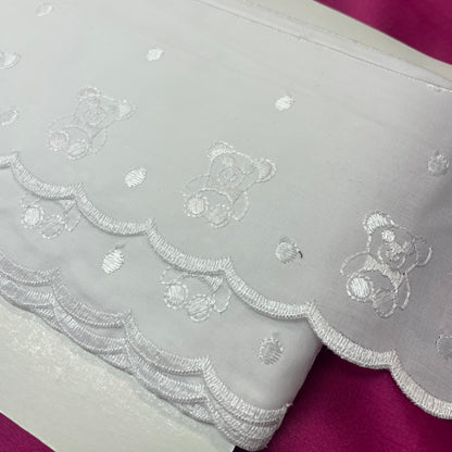 Teddy Bear White Trim: 100mm