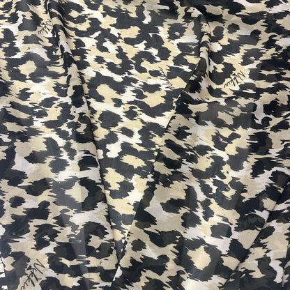 Deadstock Cheetah Print Chiffon Fabric