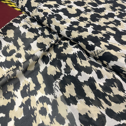 Deadstock Cheetah Print Chiffon Fabric