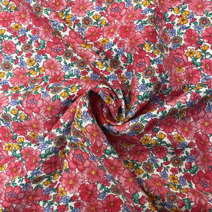 Deadstock Ditsy Floral Summer Viscose Fabric