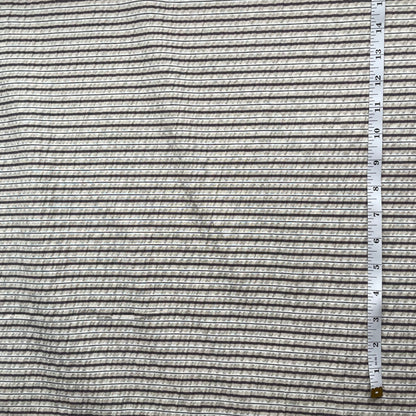Seersucker Stripes Cotton Polyester Mix Deadstock Fabric