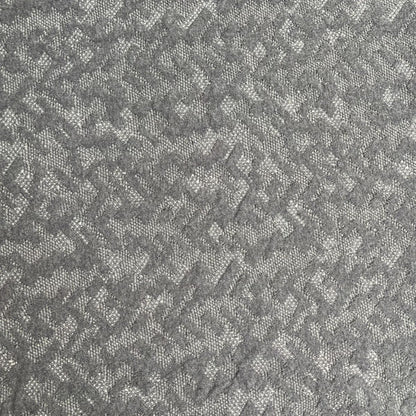 Deadstock Grey Two-Tone Abstract Textured Cotton Jersey Knit Fabric