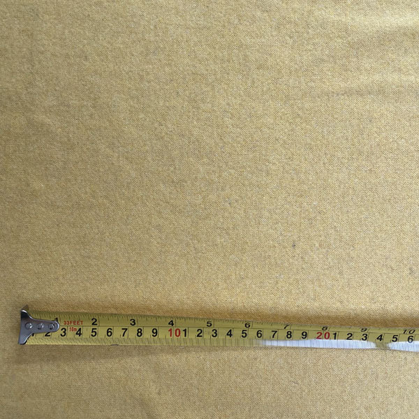 Bright Yellow Wool & Polyamide Deadstock Fabric