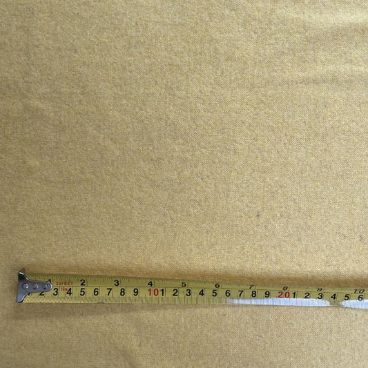 Bright Yellow Wool & Polyamide Deadstock Fabric