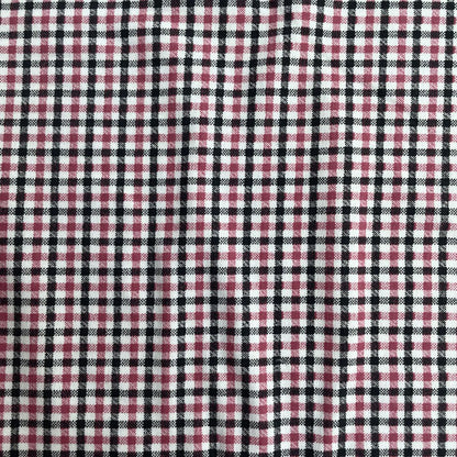 Pink, Black & White Check 100% Cotton Jersey Deadstock Fabric