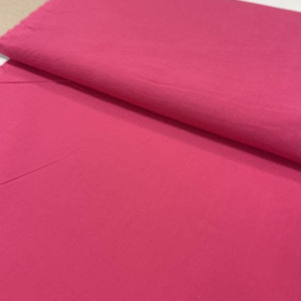 Plain Cerise Pink Cotton Fabric