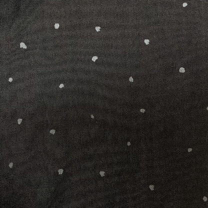 Deadstock Polka Dot Silky Denim Chambray Fabric
