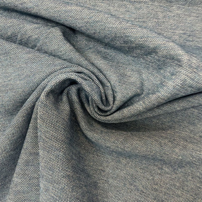 Deadstock Denim Blue Sweatshirting Knit Jersey Fabric