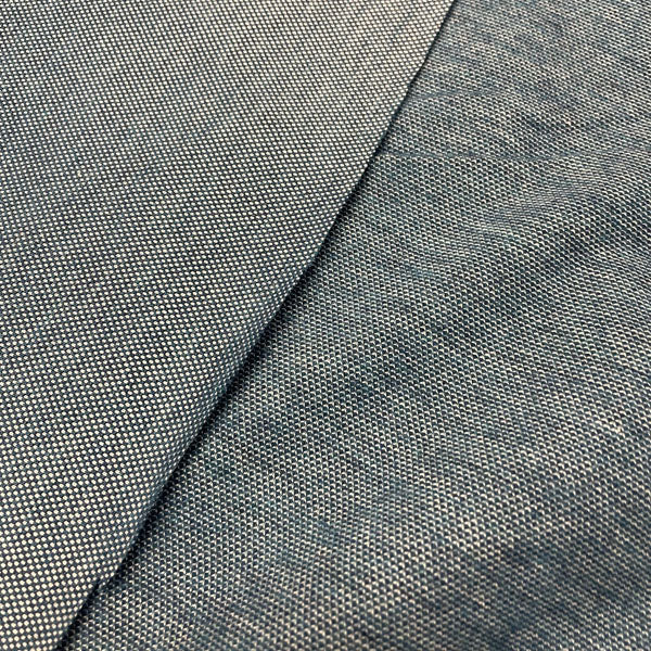 Deadstock Denim Blue Sweatshirting Knit Jersey Fabric