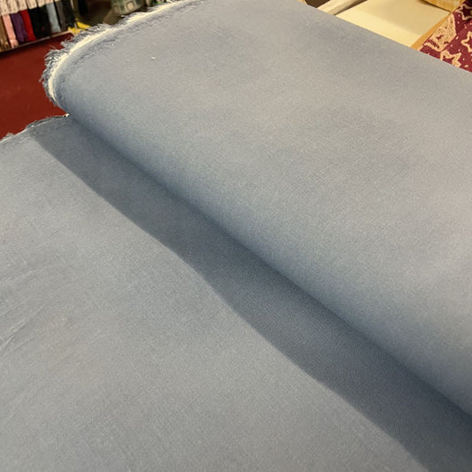 Deadstock Light Blue Stretch Cotton Fabric