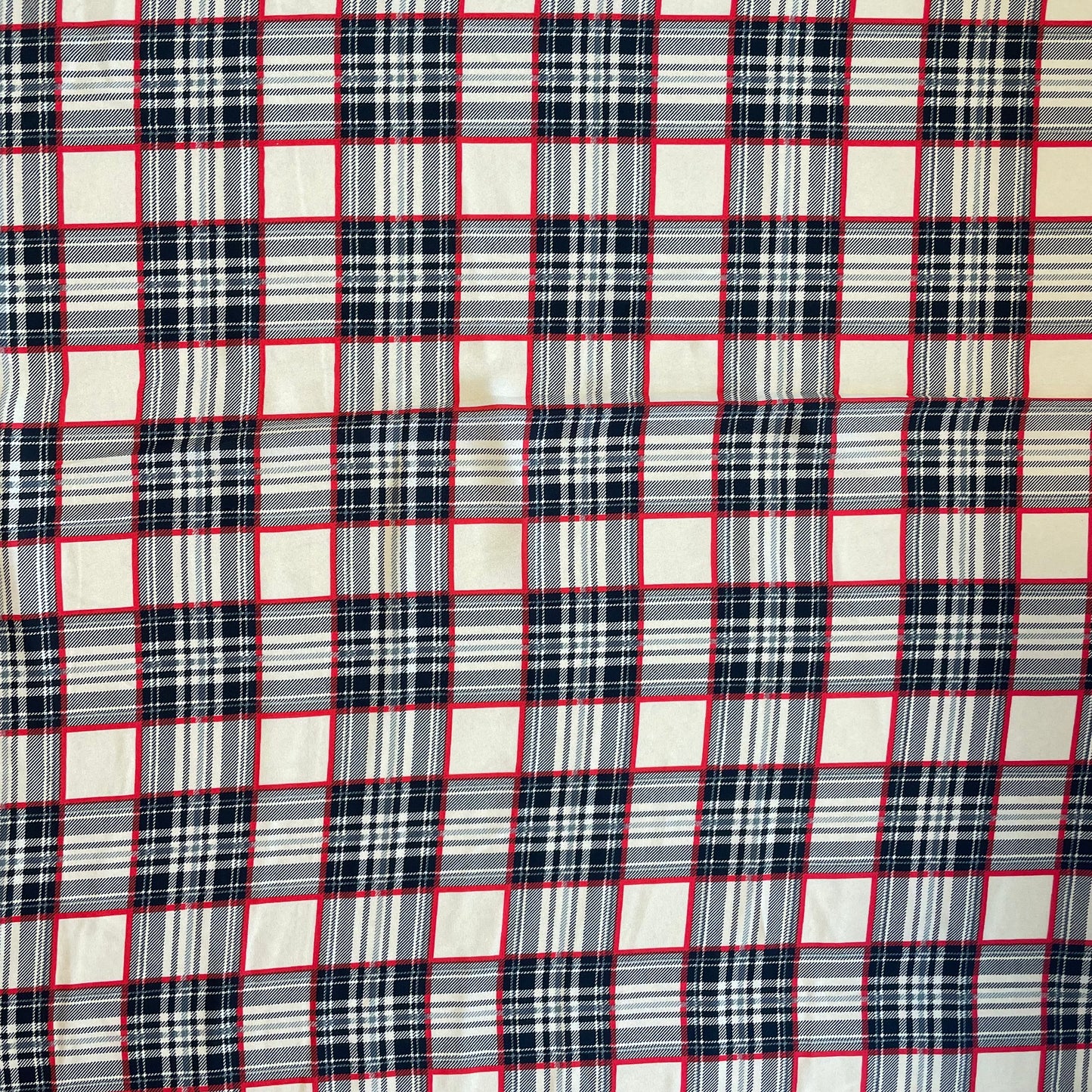 Lightweight Classic Plaid Sheer Georgette Deadstock Fabric