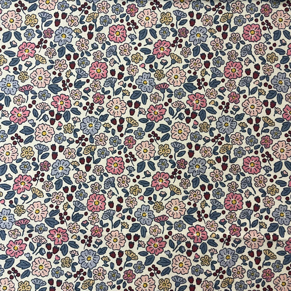 Deadstock Ditsy Floral Cotton Corduroy