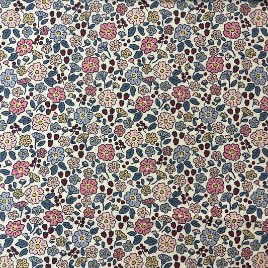 Deadstock Ditsy Floral Cotton Corduroy