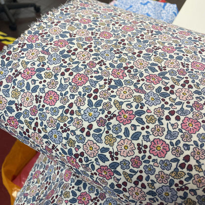 Deadstock Ditsy Floral Cotton Corduroy