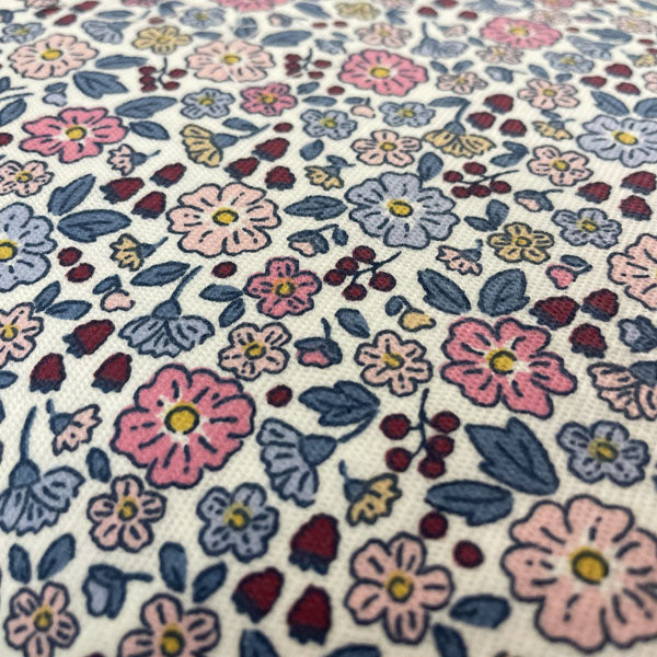 Deadstock Ditsy Floral Cotton Corduroy
