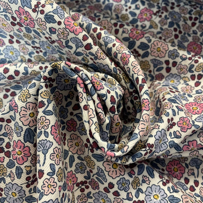 Deadstock Ditsy Floral Cotton Corduroy