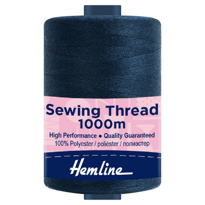 Hemline 1000m Polyester Sewing Thread