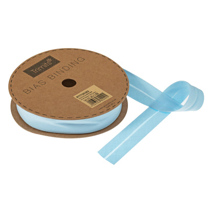 Trim: Bias Binding: Polycotton: 25mm: Sky