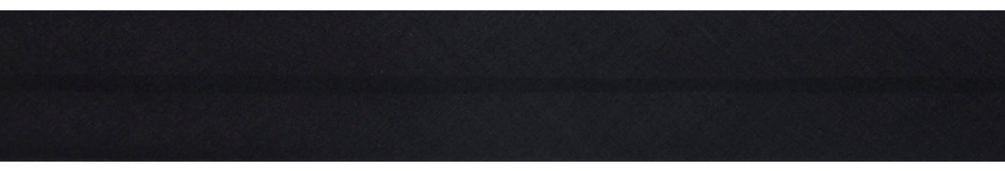 Trim: Bias Binding: Polycotton: 25mm: Black