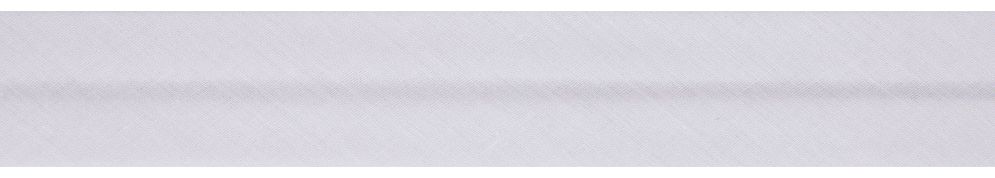 Trim: Bias Binding: Polycotton: 50mm: White