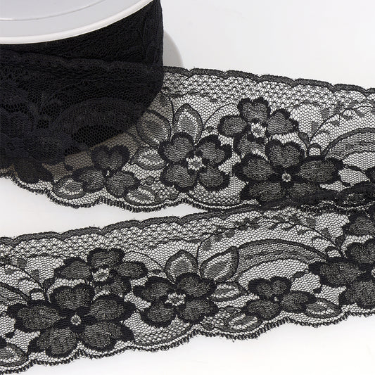 Trim: Lace: Rachel: 70mm: Black
