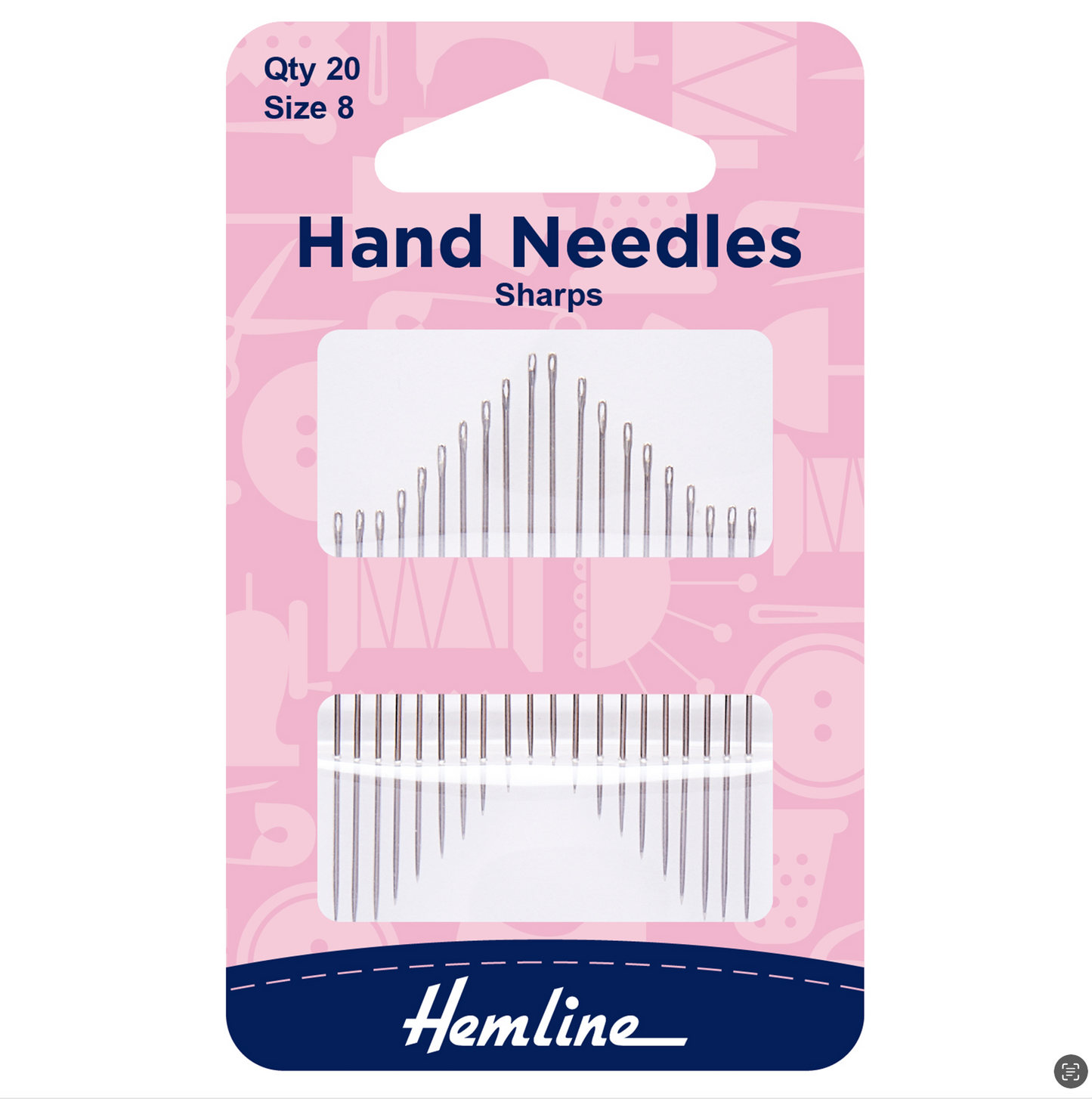 Hand Sewing Needles: Sharps: Size 8