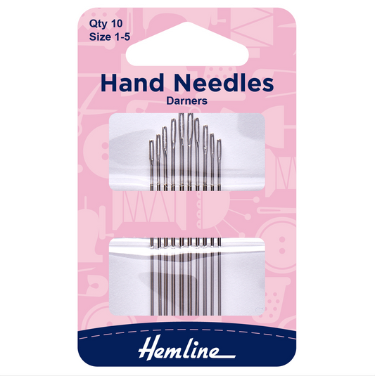 Hand Sewing Needles: Darners: Size 1-5