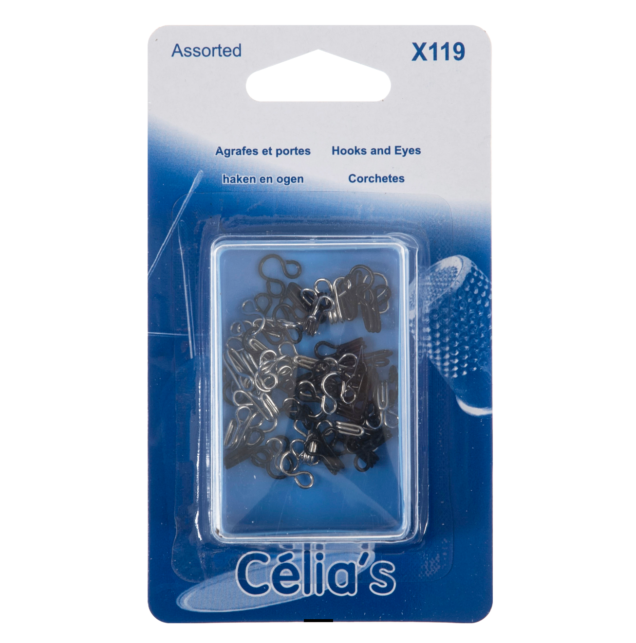 Fasteners: Hook and Eyes: Assorted