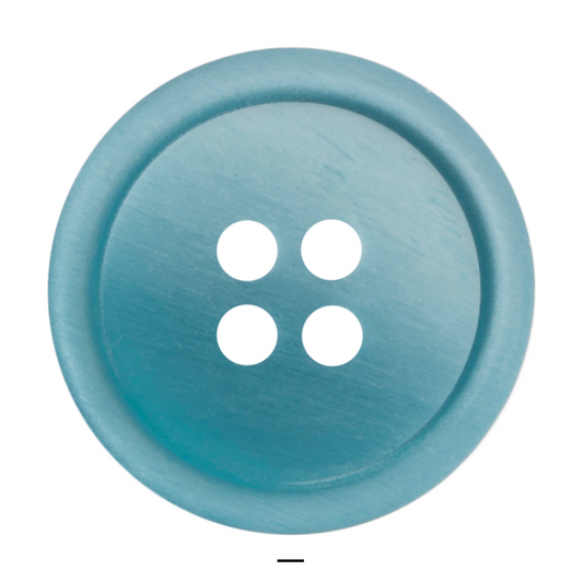 Buttons: Rimmed: Ombre: 4 Hole: 15mm: Mid Blue