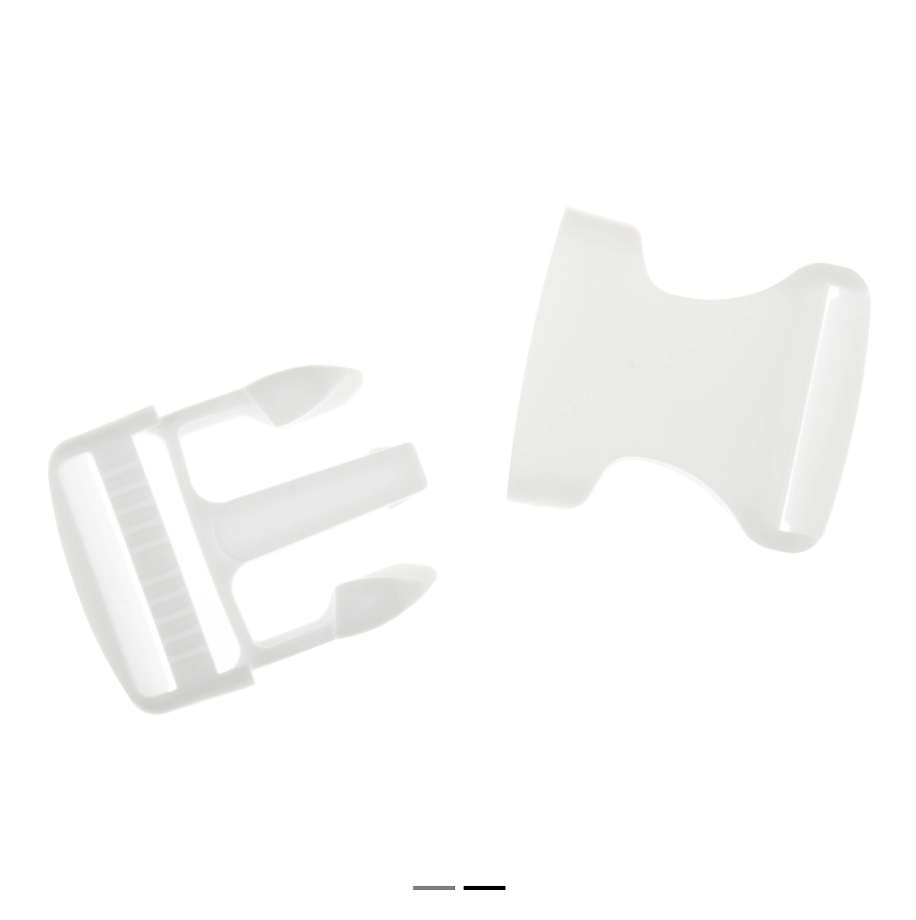 Buckle: Loose: Plastic Strap: 32mm: White