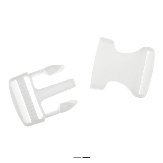Buckle: Loose: Plastic Strap: 32mm: White