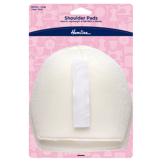 Shoulder Pad: Shirt-Blouse: Medium: White