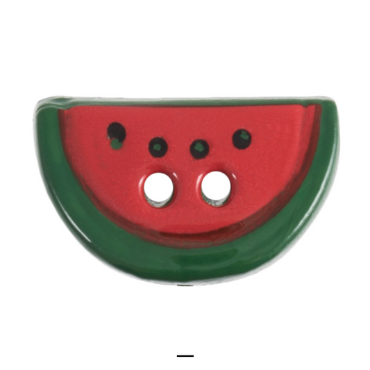 Buttons: Watermelon: 2 Hole: 19mm: Red