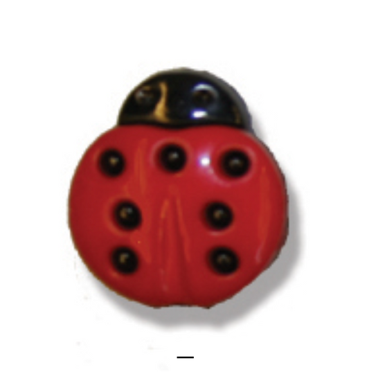 Buttons: Ladybird: 15mm