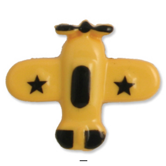 Buttons: Airplane: 18mm: Yellow