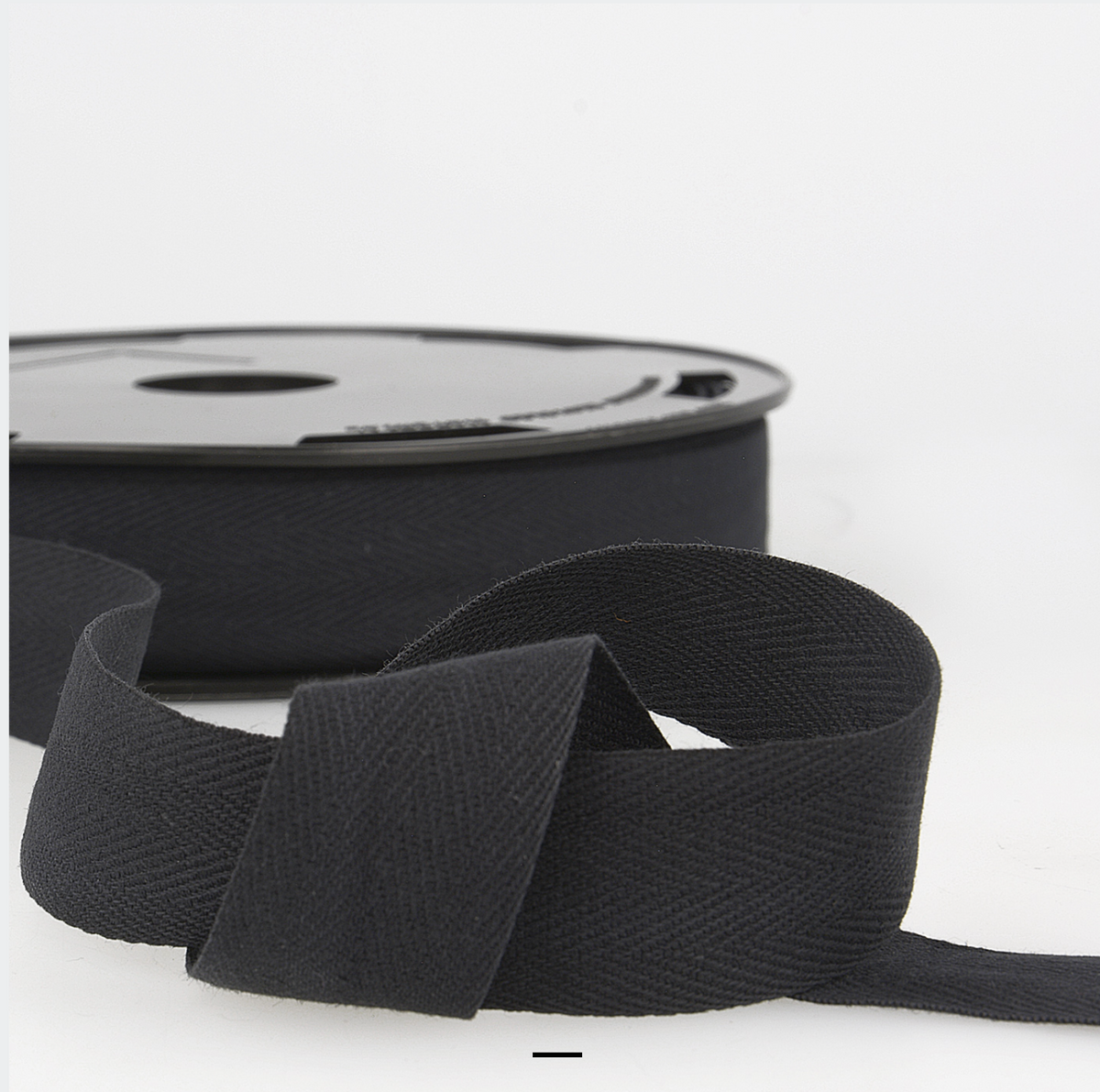 Trim: Twill Tape: Cotton: 25m x 14mm: Black