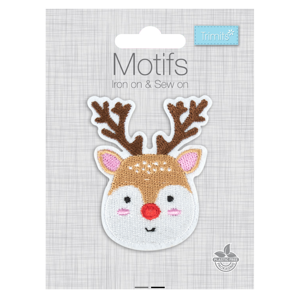 Reindeer Iron On Motif Iron On Motif Patch