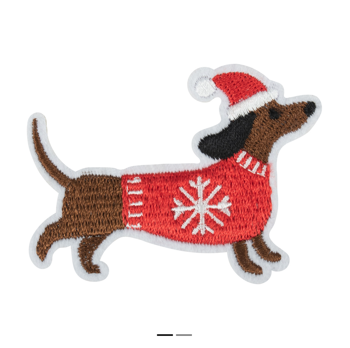 Dachshund Iron On Motif Patch