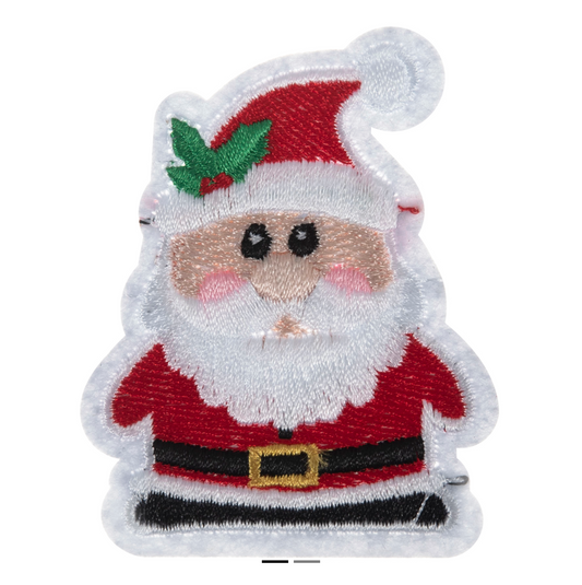Father Christmas Iron On Motif Patch