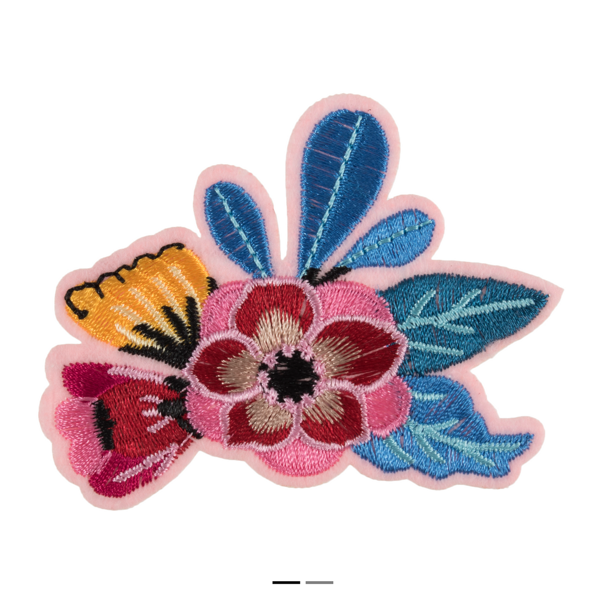 Flowers Iron On Motif Patch