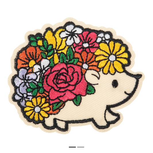 Hedgehog Iron On Motif Patch