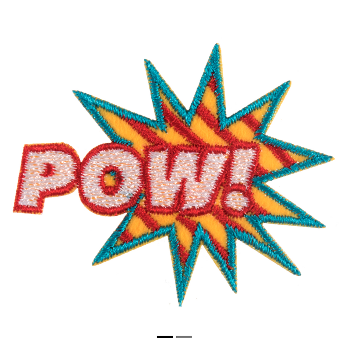 Pow! Iron On Motif Patch