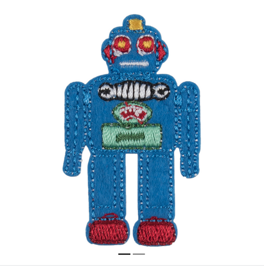 Robot Iron On Motif Patch